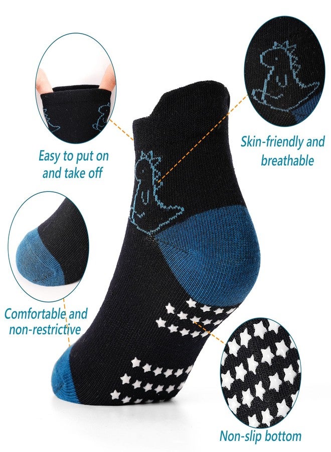 Tphon Toddler Baby Non Slip Ankle Socks with Grippers Kids Boys Girls Socks 12 Pairs for 5-7 Years Infant Children - Image 2